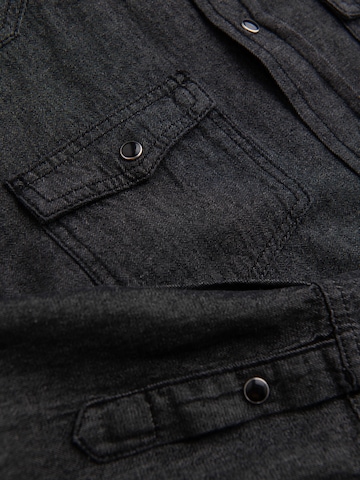 Ombre Regular fit Button Up Shirt in Black