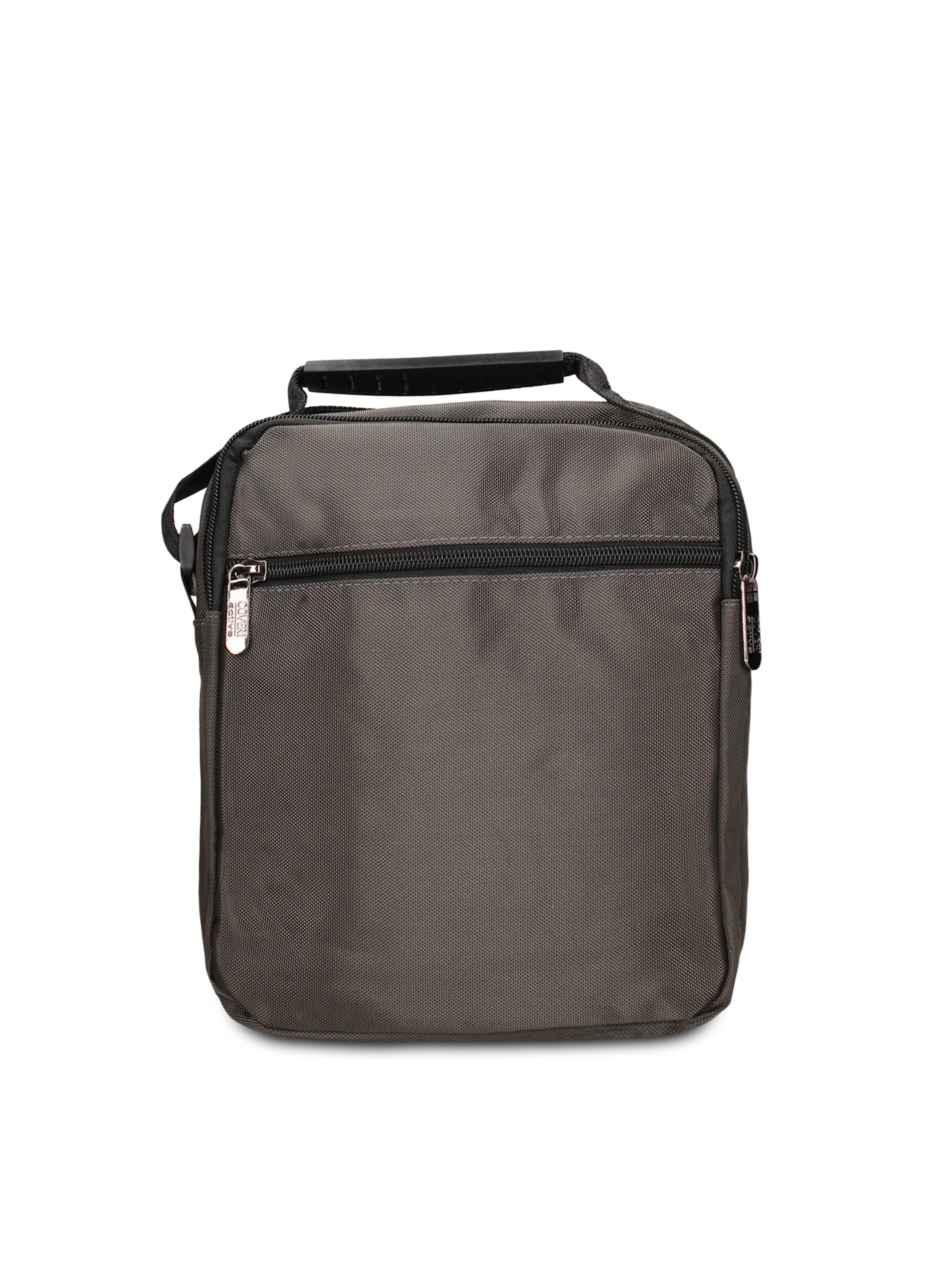 Borsa a tracolla 'Borsa a Tracolla Uomo Vegan Leather con Zip' di Coveri Collection in grigio