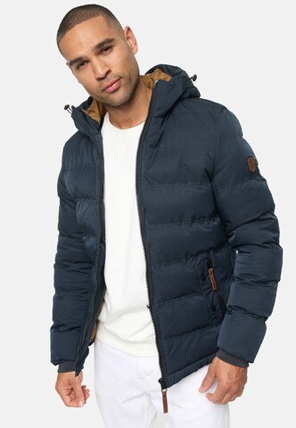 Veste d’hiver INDICODE JEANS en noir : devant