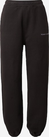 Tommy Jeans Tapered Broek 'Classics' in Zwart: voorkant