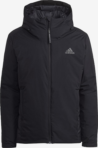 ADIDAS SPORTSWEAR Athletic Jacket 'Traveer' in Black: front