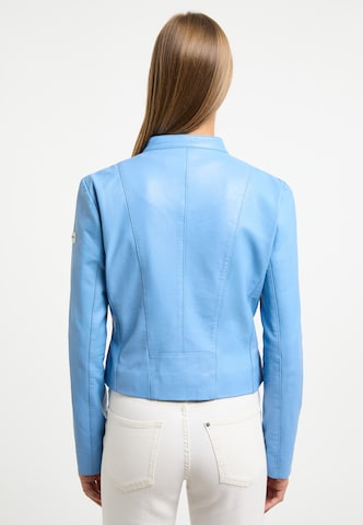 Frieda & Freddies NY Lederjacke Leather Jacket | Carry in Blau