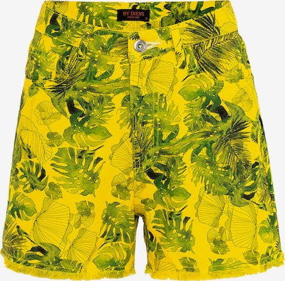 By Diess Collection Hlače veličine 40 u žuta / zelena / crna, Pregled proizvoda
