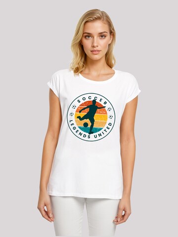 F4NT4STIC Shirt 'Soccer Legends United' in Wit: voorkant