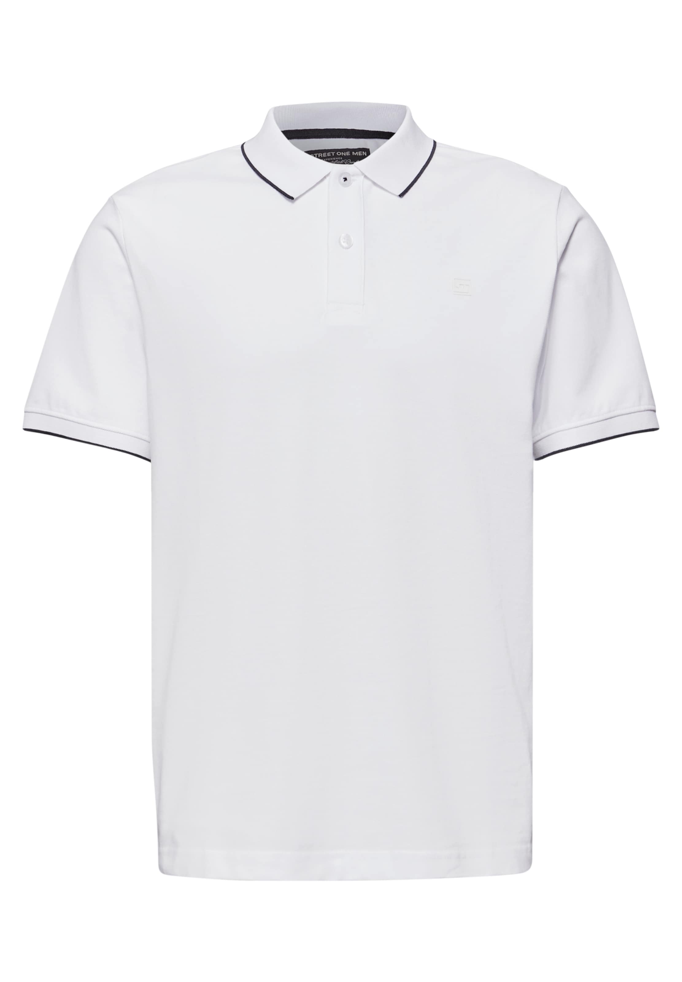 Street One MEN Poloshirt in weiß, Produktansicht