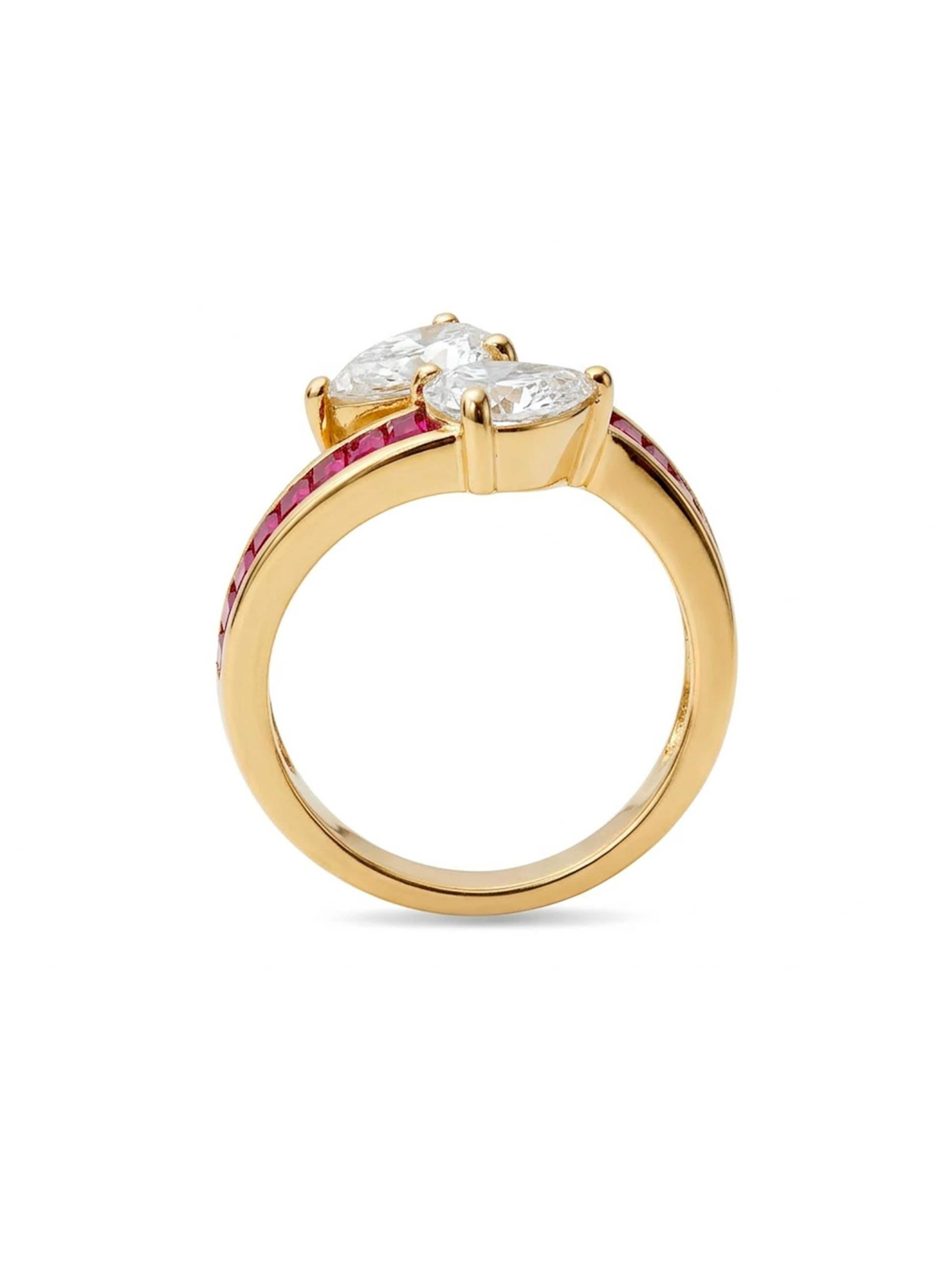 Luxenter Ring 'Darbia' in Red