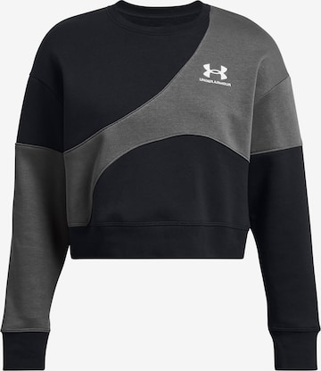 UNDER ARMOUR Athletic Sweatshirt in Black: front