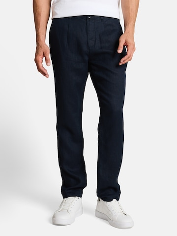TOM TAILOR Regular Chino trousers in Blue: front