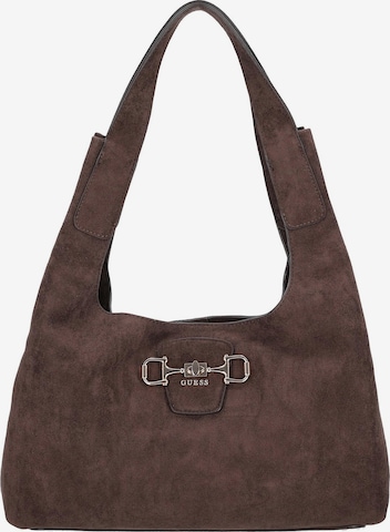 Borsa a spalla 'Sunset' di GUESS in marrone: frontale