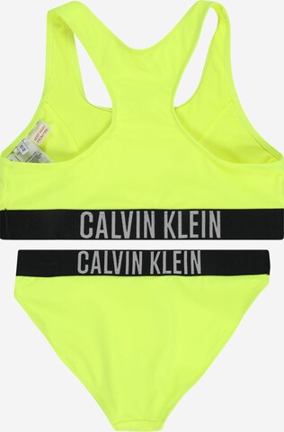 Calvin Klein Swimwear Bustier Bikini | zelena barva