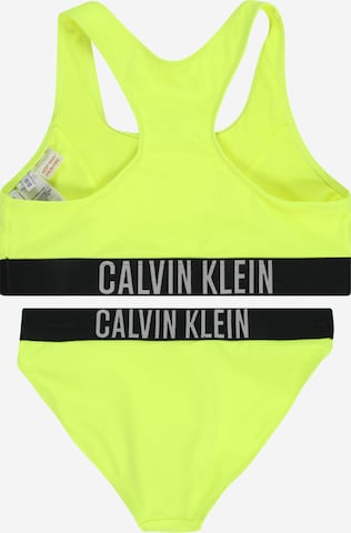 Calvin Klein Swimwear Korzet Bikiny - Zelená
