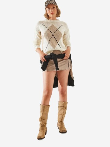 Pull-over 'Pullover' Bianco Lucci en beige
