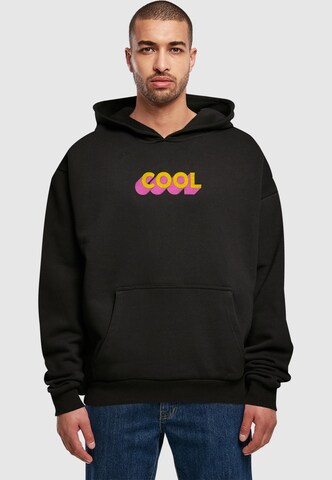Merchcode Sweatshirt 'Cool' in Zwart: voorkant