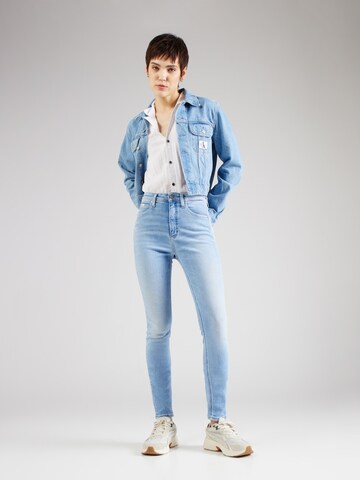 Calvin Klein Jeans - Skinny Calças de ganga 'HIGH RISE SKINNY' em azul