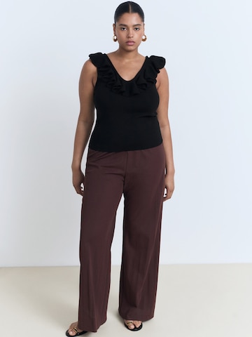 MANGO Top 'JUANA' in Zwart