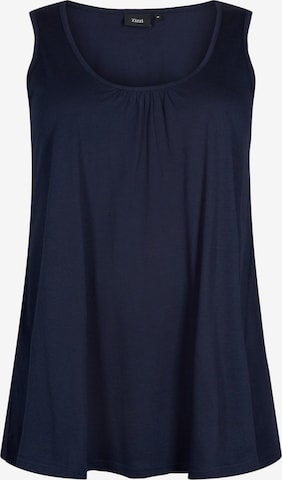 Zizzi Top 'VAMANDA' in Blauw: voorkant