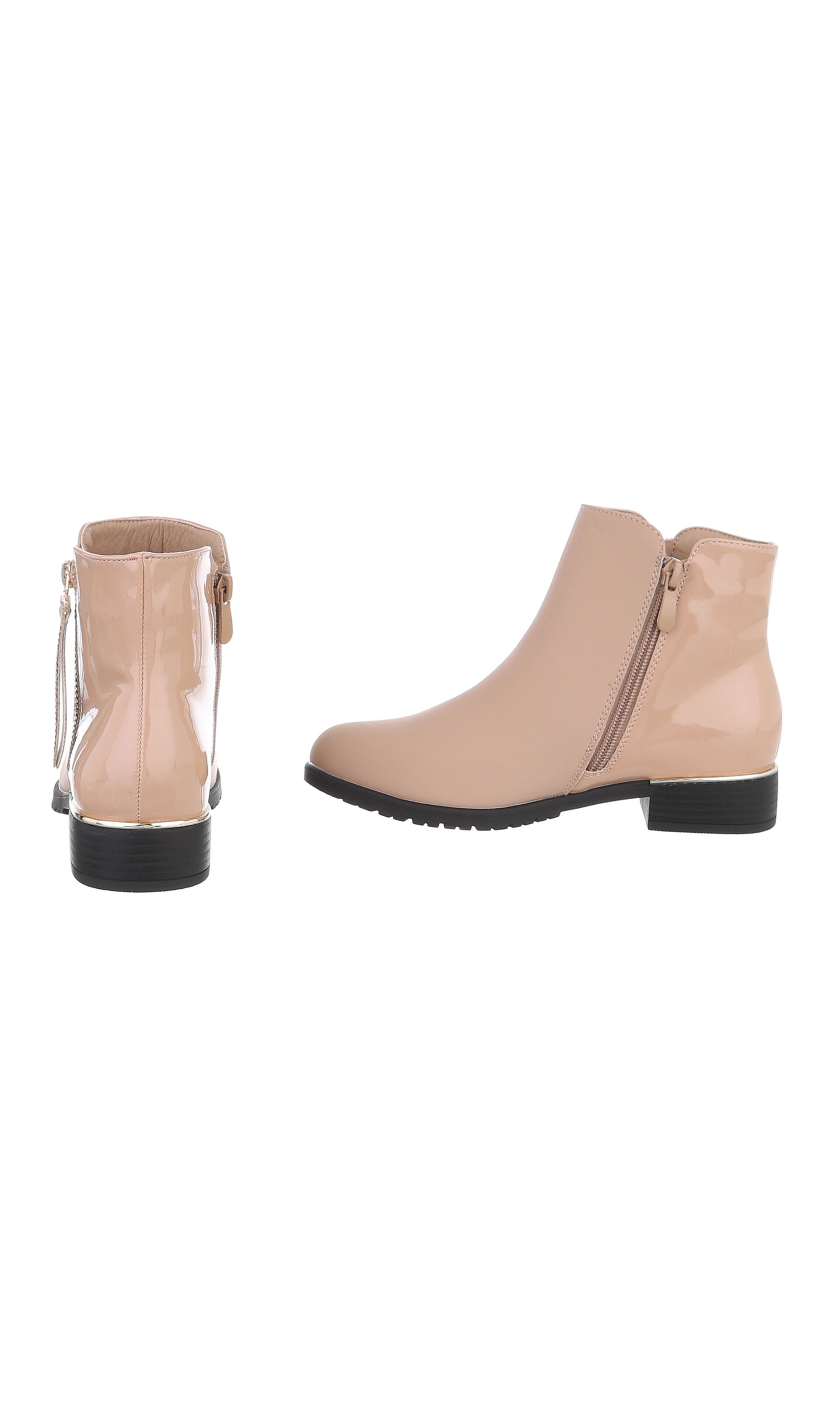 Ital-Design Ankle Boots in Beige