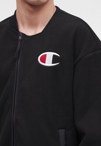 Giacca di pile di Champion in nero: frontale