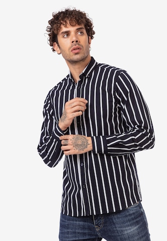 Redbridge Regular fit Button Up Shirt in Black: front