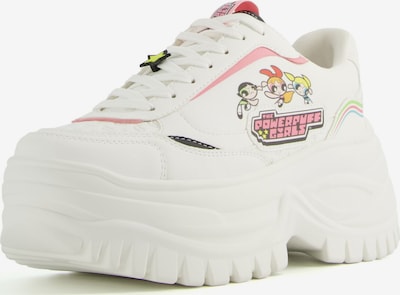 Sneaker bassa Bershka di colore giallo / rosa / nero / bianco, Visualizzazione prodotti