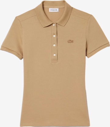 T-shirt LACOSTE en beige : devant