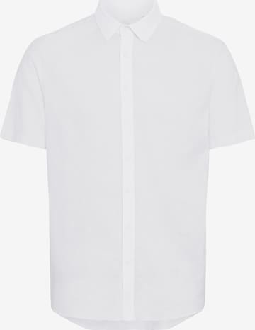 BLEND - Camisa 'Vic' em branco: frente