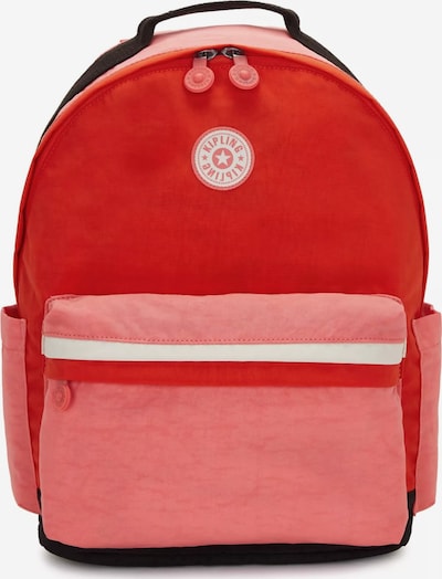 KIPLING Sac à dos 'DAMIEN M' en crème / orange / corail / noir, Vue avec produit