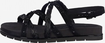 TAMARIS Strap sandal in Black