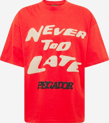 Pegador T-shirt 'COREY' i röd: framsida