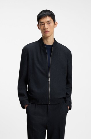 HUGO Strickjacke ' Ukashi261X-H' in Blau: Vorderseite