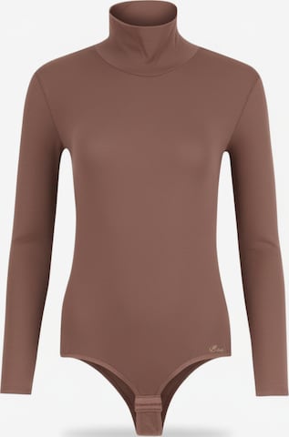 Evoni Bodysuit in Brown: front