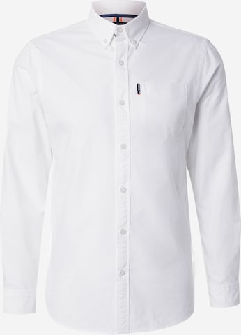 Superdry & Co Hemd 'Essentials' in Weiß: Vorderseite