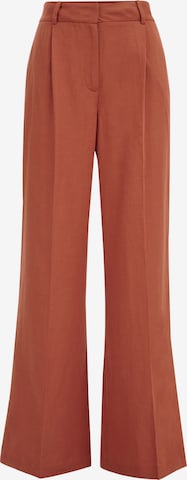 WE Fashion Regular Plissert bukse i brun: forside