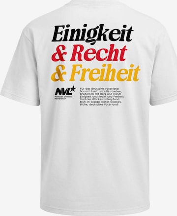 Neverless Shirt 'Unity & Freedom' in Weiß