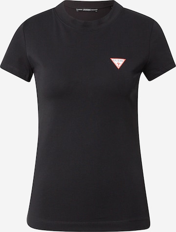 Tricou de la GUESS pe negru: față