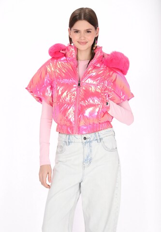 Gilet MYMO en rose : devant