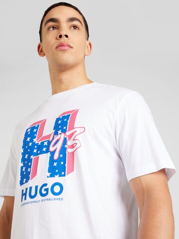 HUGO Shirt 'Nentryle' in Wit