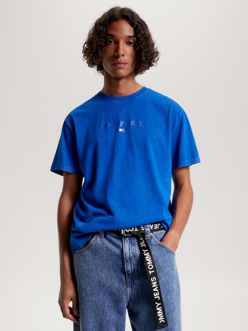 T-Shirt Tommy Jeans en bleu : devant