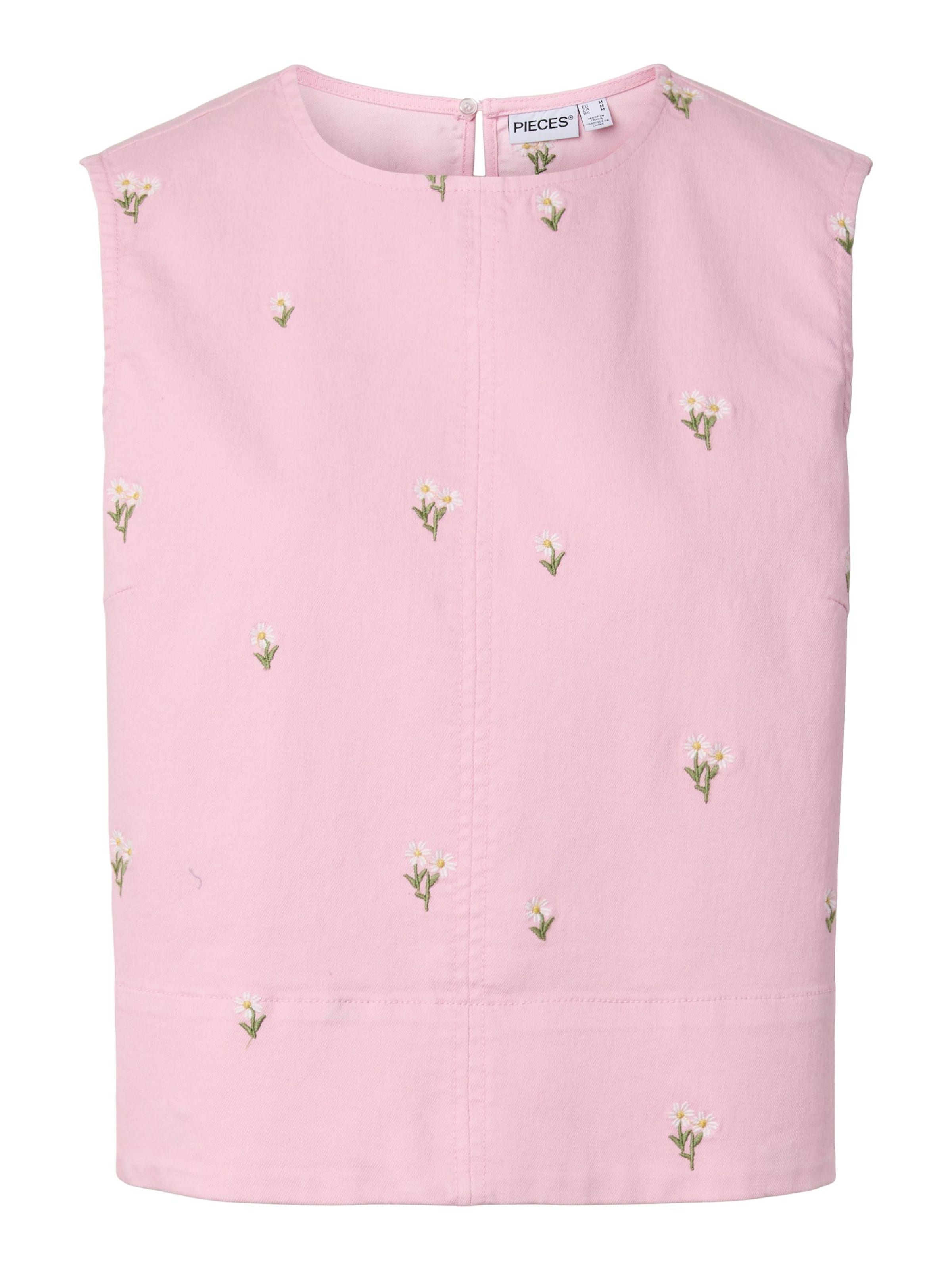 Chemisier 'PCFlora' PIECES en rose : devant
