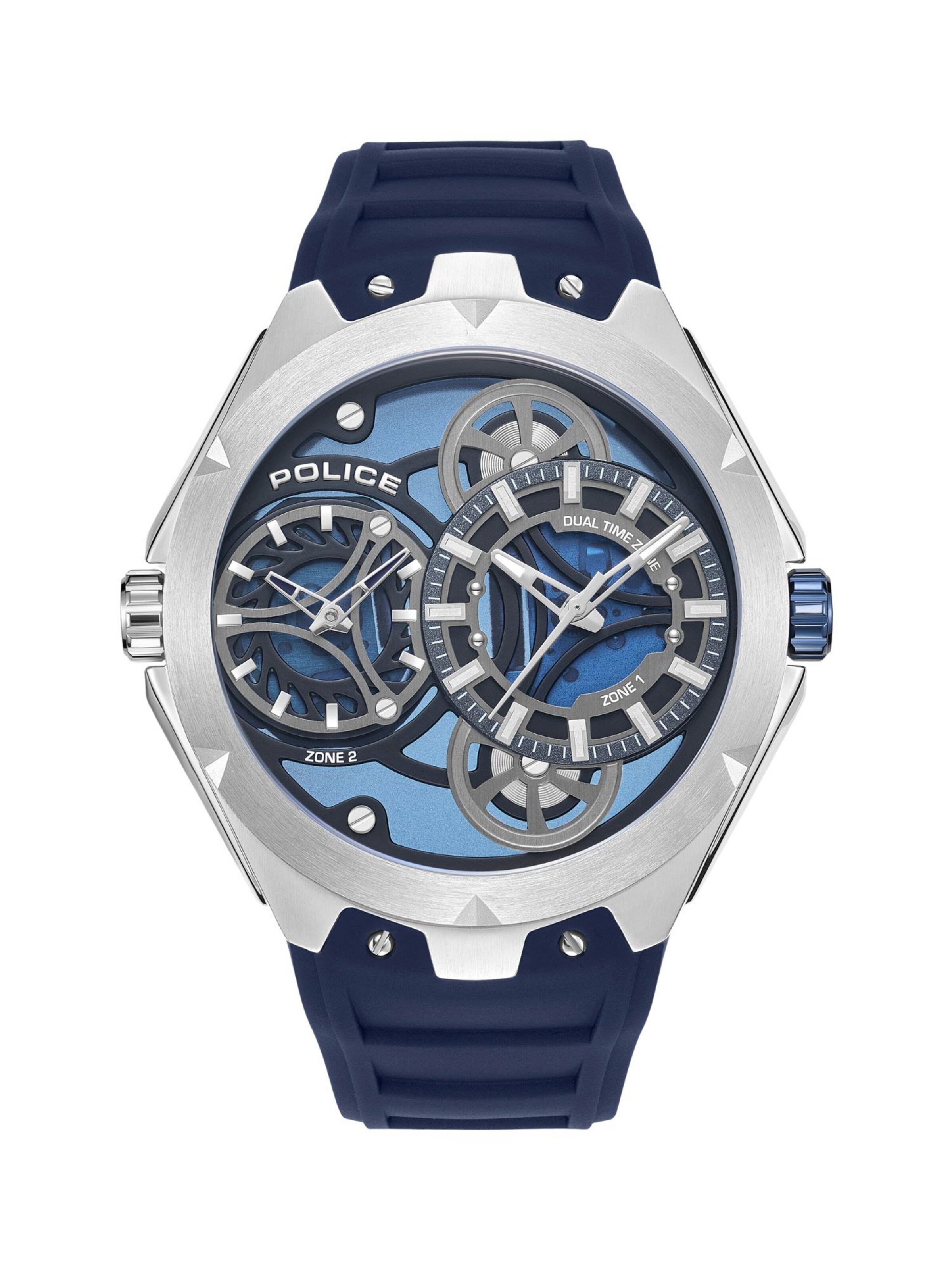 POLICE Analog watch ' Scepter ' in Blue: front