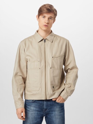 Veste mi-saison G-Star RAW en beige : devant