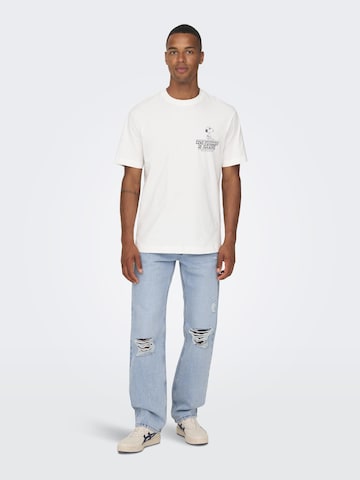 Only & Sons Loosefit Jeans 'Edge' in Blau