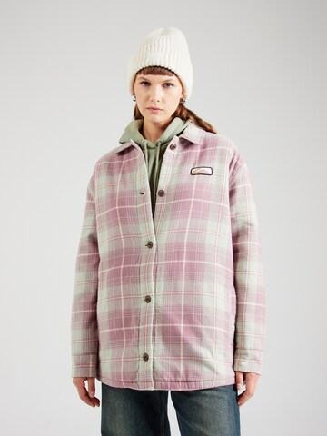 QUIKSILVER Overgangsjakke 'UNIPLAID' i lilla: forside