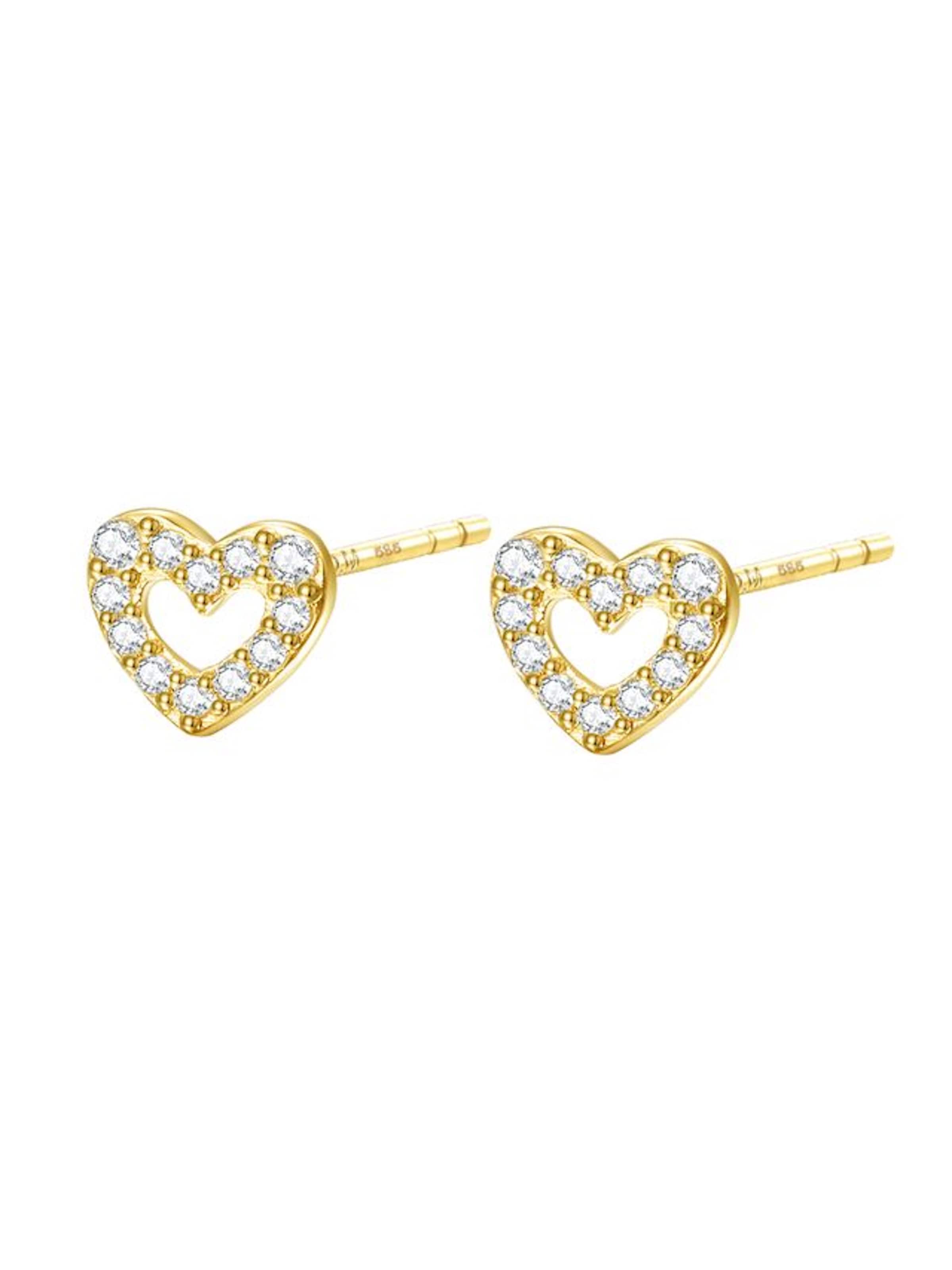 Dear Me Ohrringe 'Amore' in gold, Produktansicht