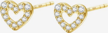 Orecchini 'Amore' di Dear Me in oro: frontale