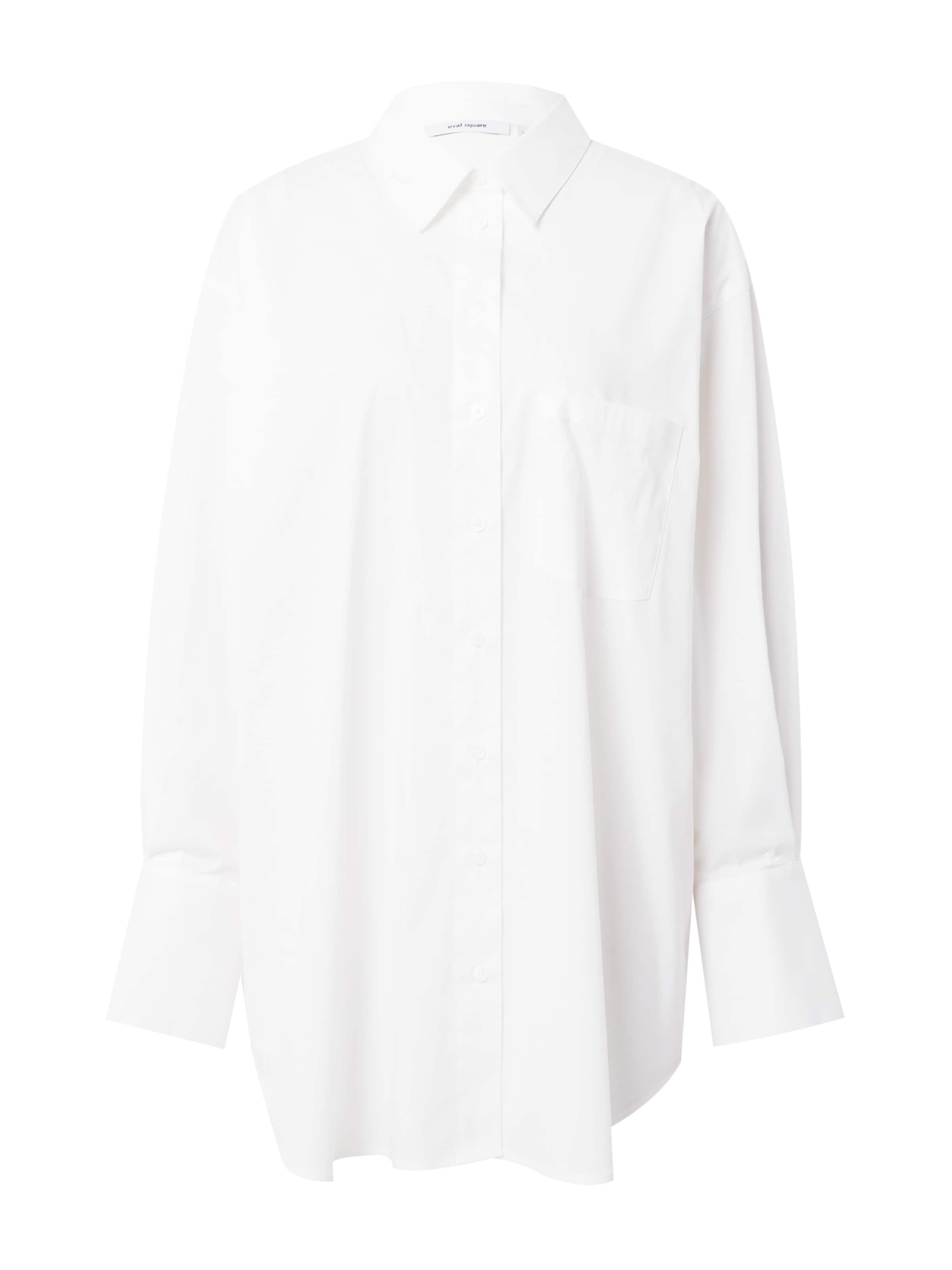 Oval Square Blouse 'Smithy' in White: front