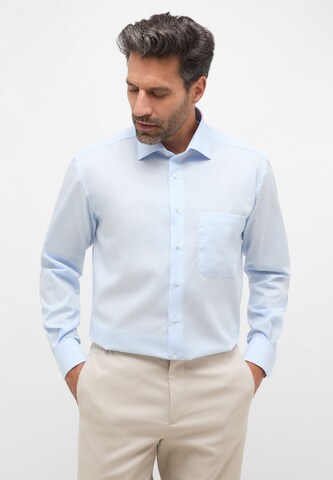 ETERNA Comfort fit Button Up Shirt in Blue: front