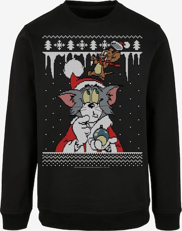 Sweat-shirt 'Tom und Jerry Christmas' F4NT4STIC en gris : devant