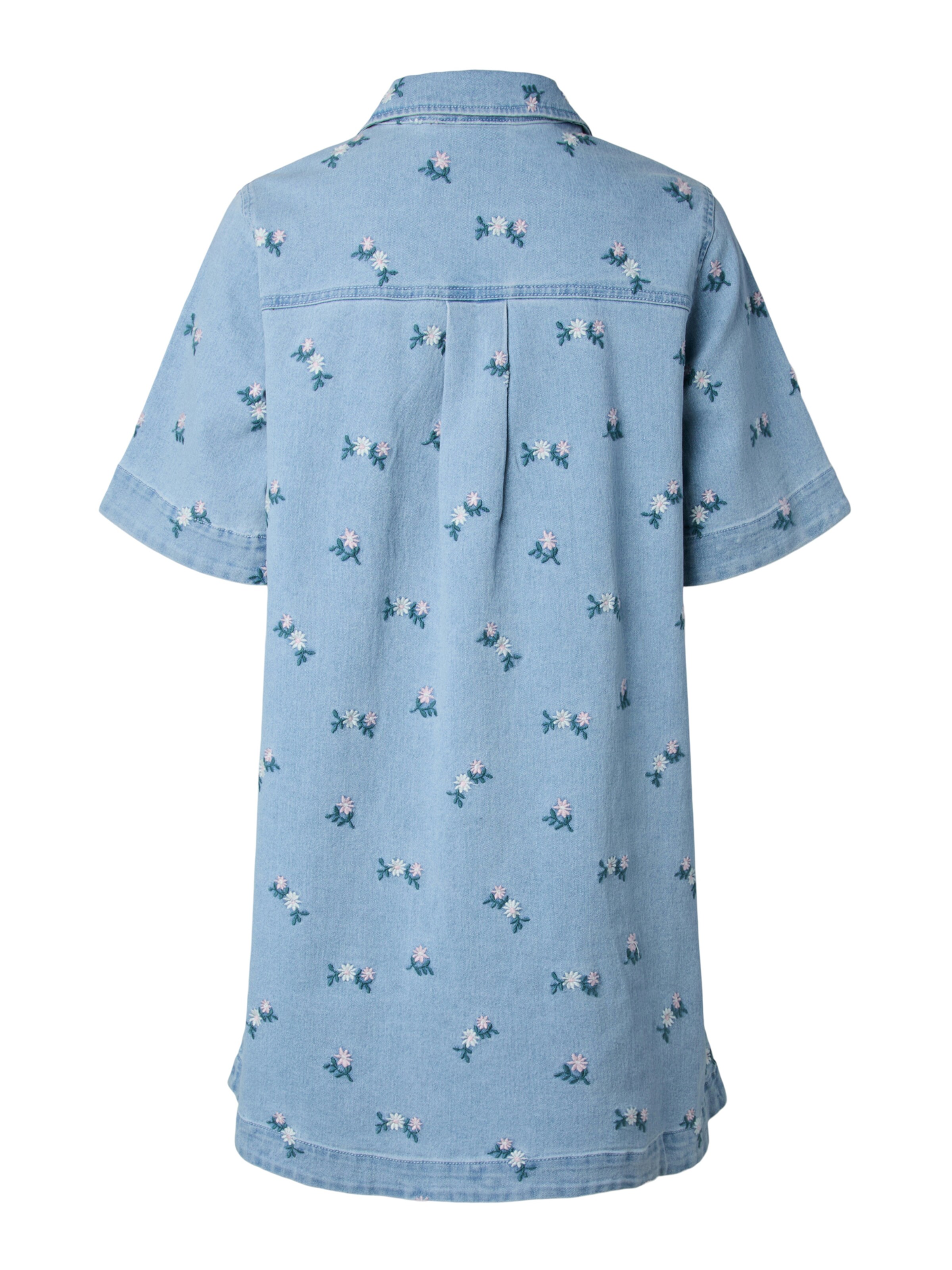 PIECES Blousejurk 'PCFlora' in Blauw