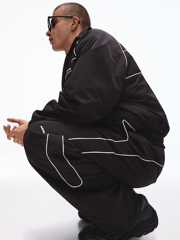 Bershka Loosefit Bukser i sort